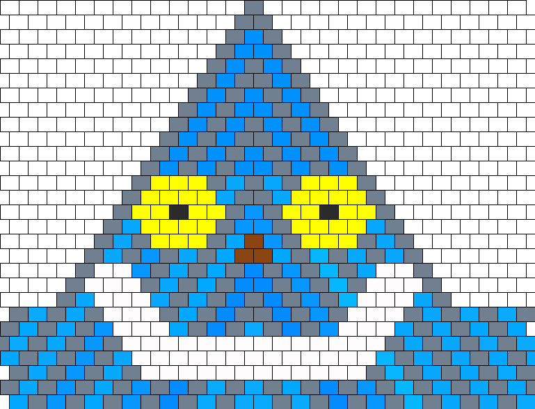 Grey And Blue Chesire Bikini - Triangle (769x588), Png Download