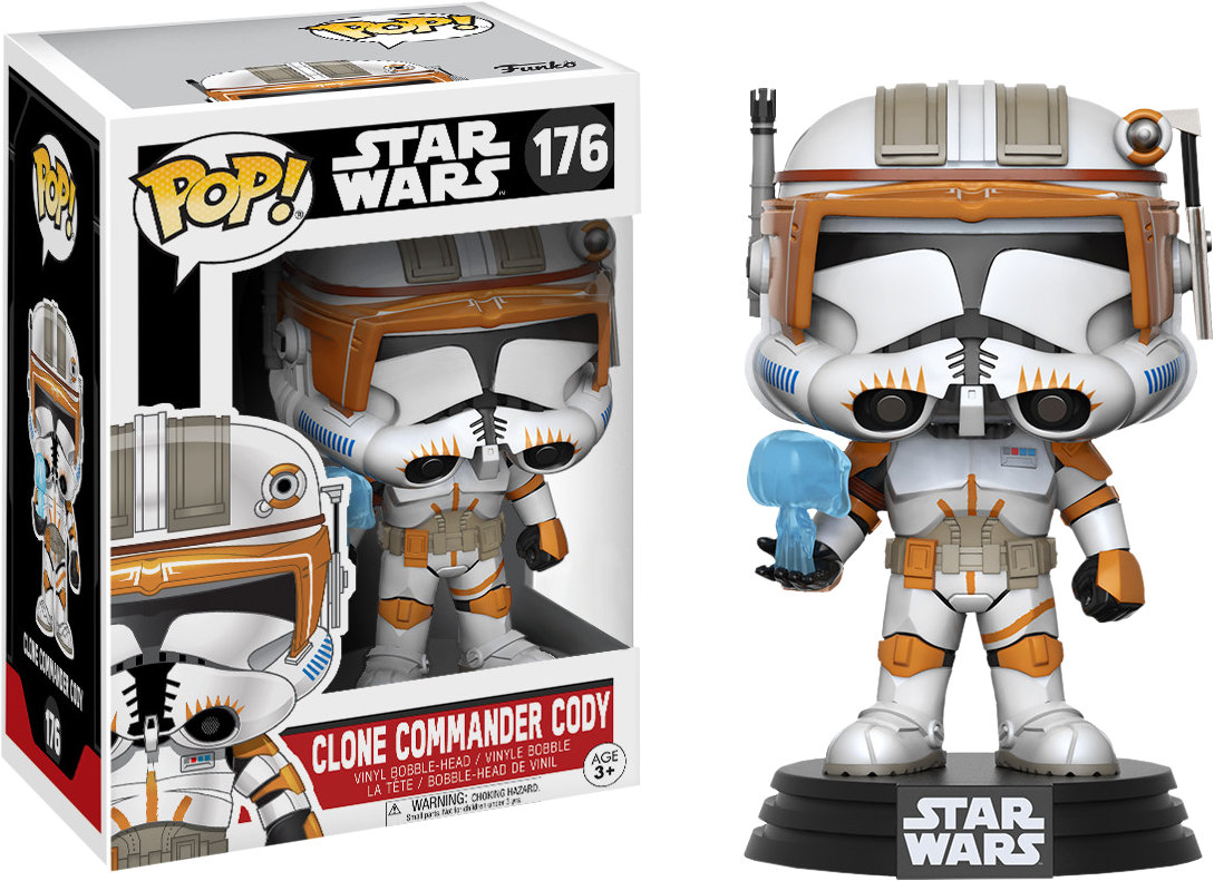 Clone Commander Cody Pop Vinyl Figure - Commander Cody Pop Walgreens (1089x791), Png Download