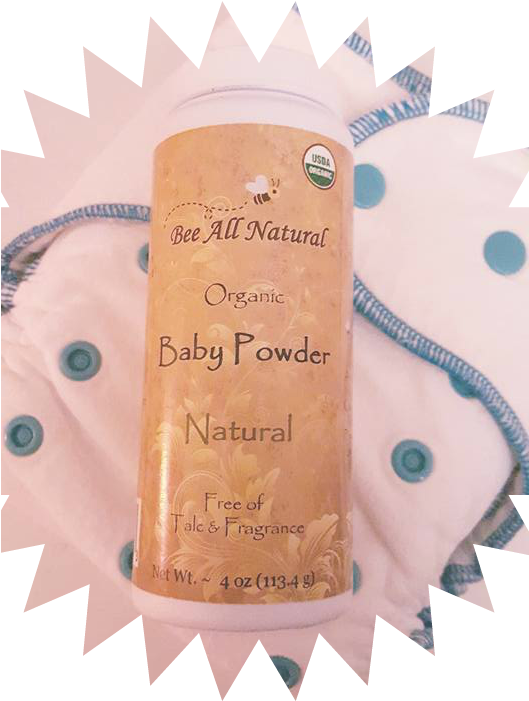 No Bee All Natural Baby Powder - Safe Baby Powder To Use (528x717), Png Download