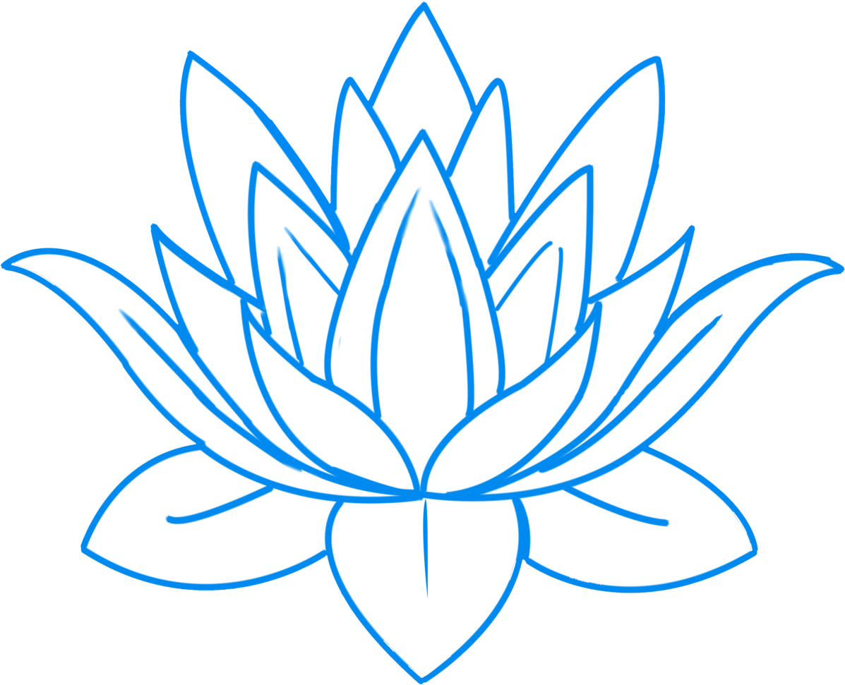The Lotus Trolley Bags - Snowflake Drawing (1200x1117), Png Download