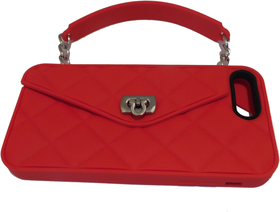 Ravishing Red Iphone 7 Plus With Silver Hardware - Handbag (1024x768), Png Download