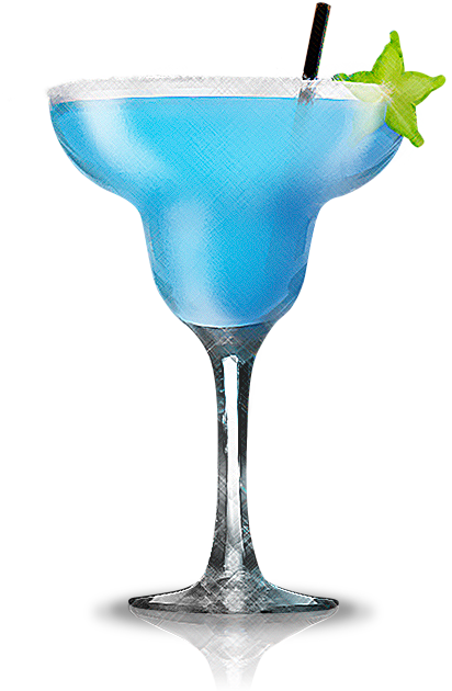 Blue Margarita - Curacao Blue Margarita Png (462x800), Png Download