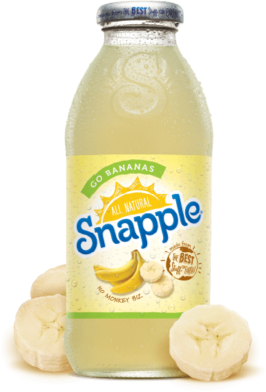 Snapple Go Bananas Juice Drink - Snapple Go Bananas Juice - 16 Fl Oz Bottle (571x571), Png Download
