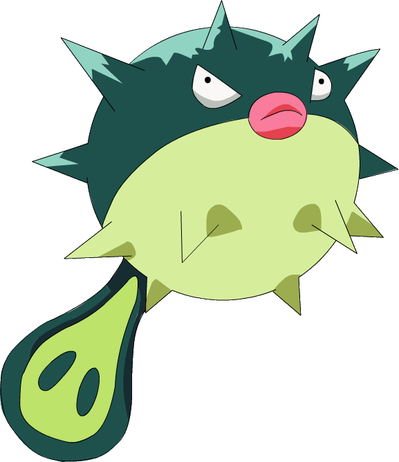Qwilfish Pok Mon Wiki Fandom Powered By - Qwilfish Pokemon (577x668), Png Download