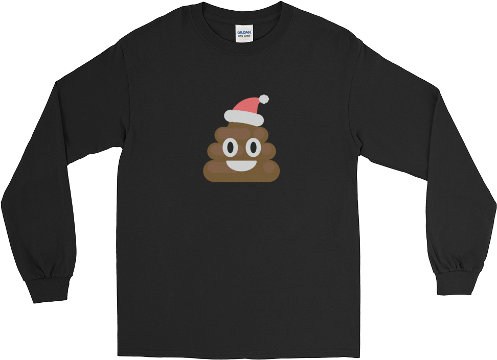 Joshuadtv Emoji Santa Long Sleeve T-shirt - Astroworld T Shirt (1000x1000), Png Download