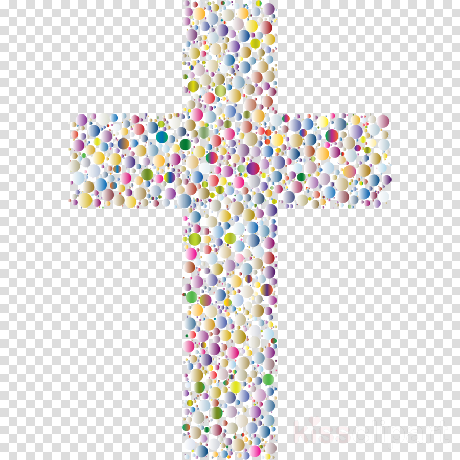 Colorful Cross Png Clipart Christian Cross Clip Art - Christian Cross (900x900), Png Download