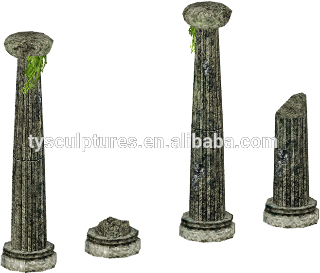White Marble Decorative Concrete Stone Columns Molds - Column (750x750), Png Download