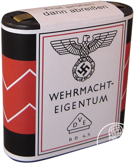 D1009 Flachbatterie Wehrmacht Label - Electric Battery (500x615), Png Download