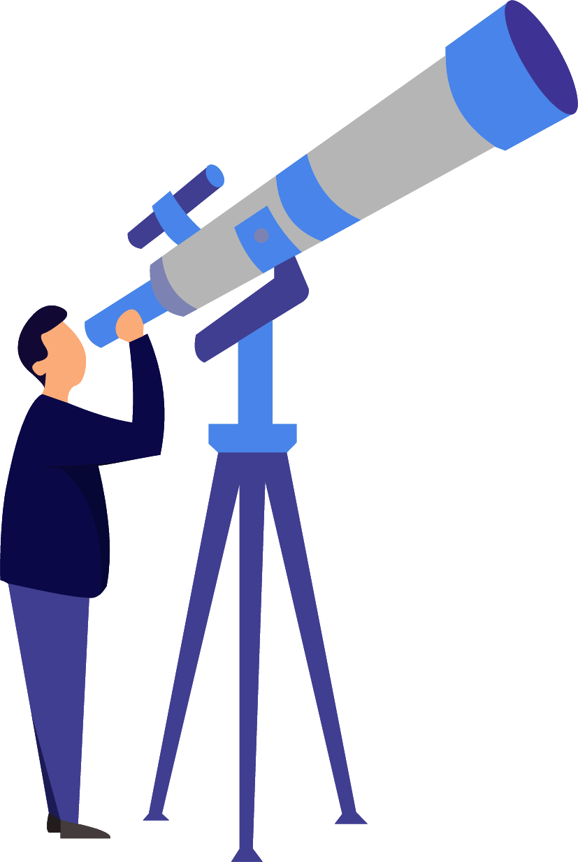 We'll Ask You A Few Questions So We Can Match You With - Telescope (827x1233), Png Download
