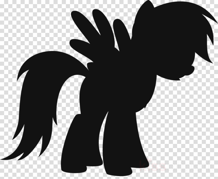 Mlp Twilight Sparkle Silhouette Clipart Twilight Sparkle - Picsart Png (900x740), Png Download