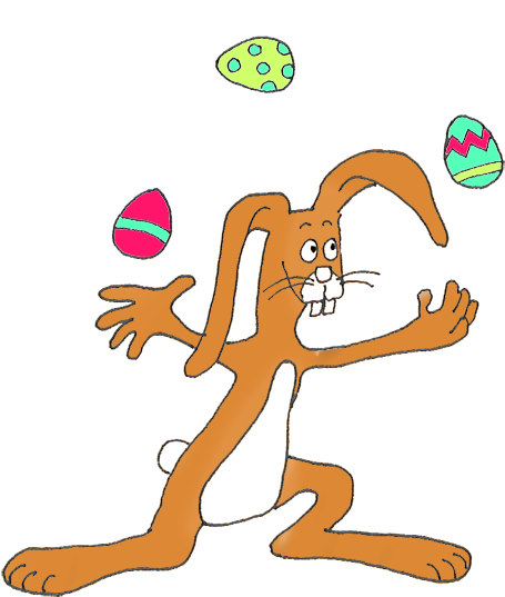 Funny Easter Bunny Png - Clip Art (500x591), Png Download
