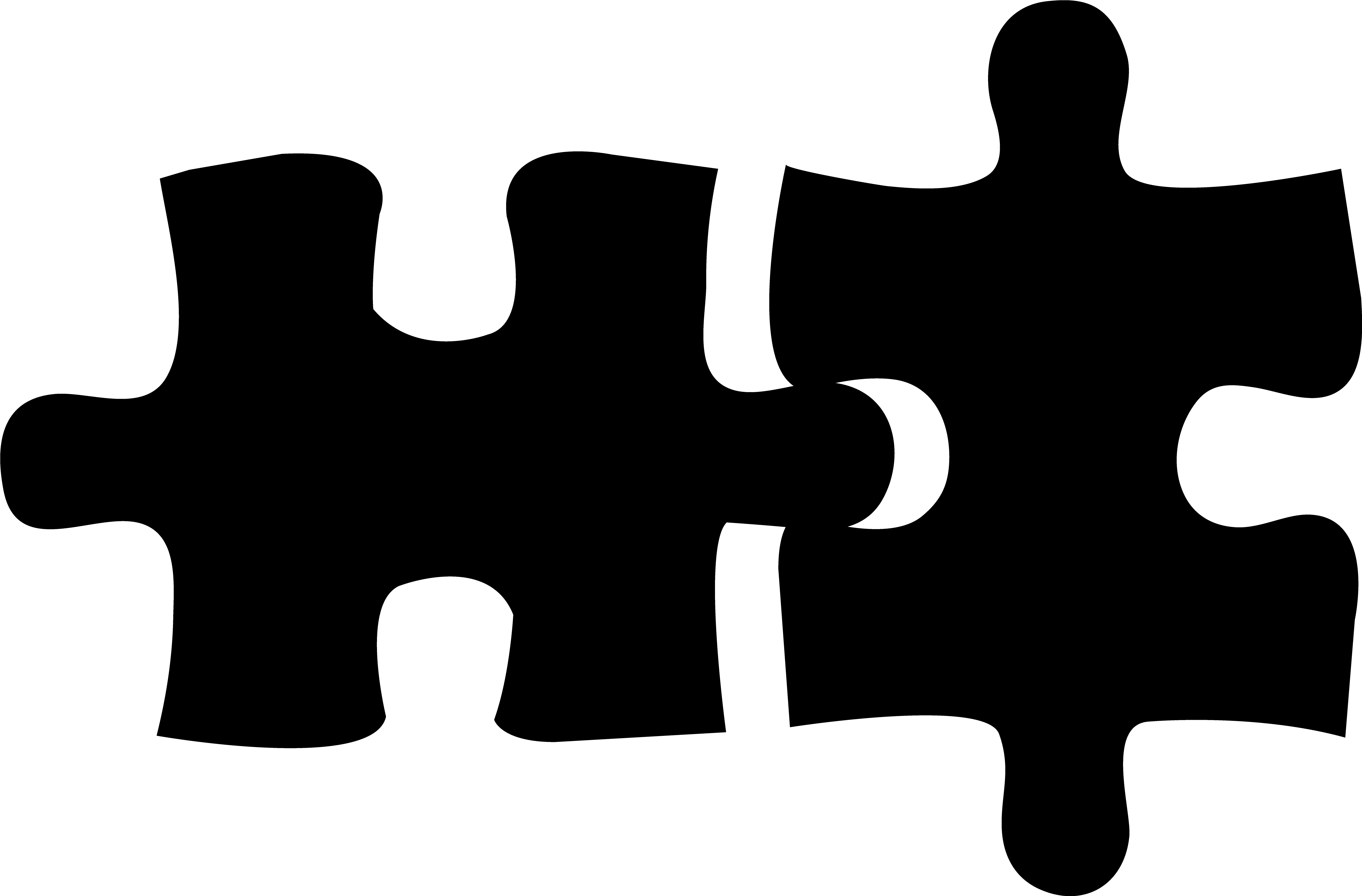 Download Svg Download Silhouette At Getdrawings Com Free For Two Puzzle Piece Icon Png Image With No Background Pngkey Com