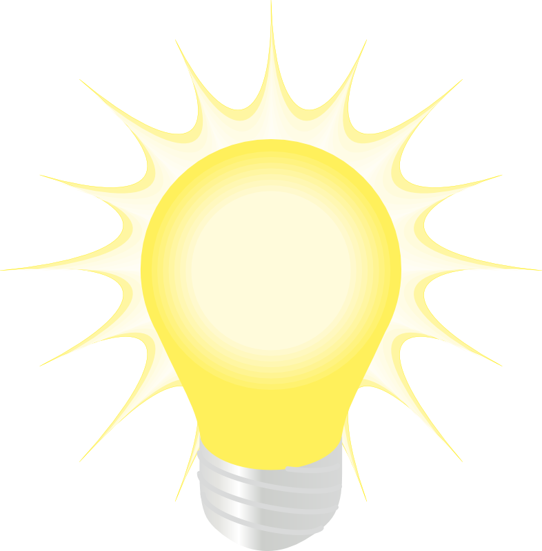 Christmas Lights Free Download Best X Images - Glowing Bulb Clip Art (786x800), Png Download