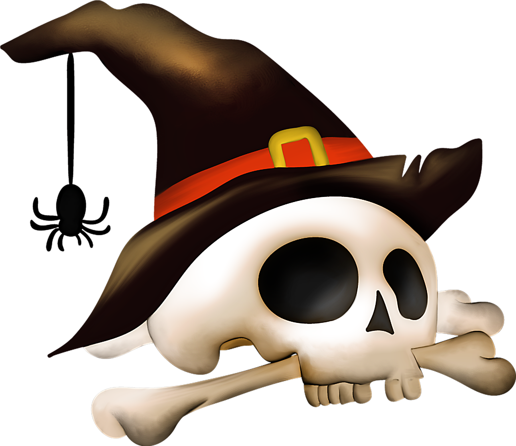 Halloween Free Download Png - Skull Halloween Png (1870x1626), Png Download