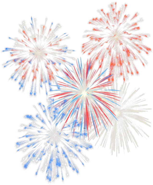 Image Black And White Th Transparent Fireworks Png - Fourth Of July Transparent (665x801), Png Download