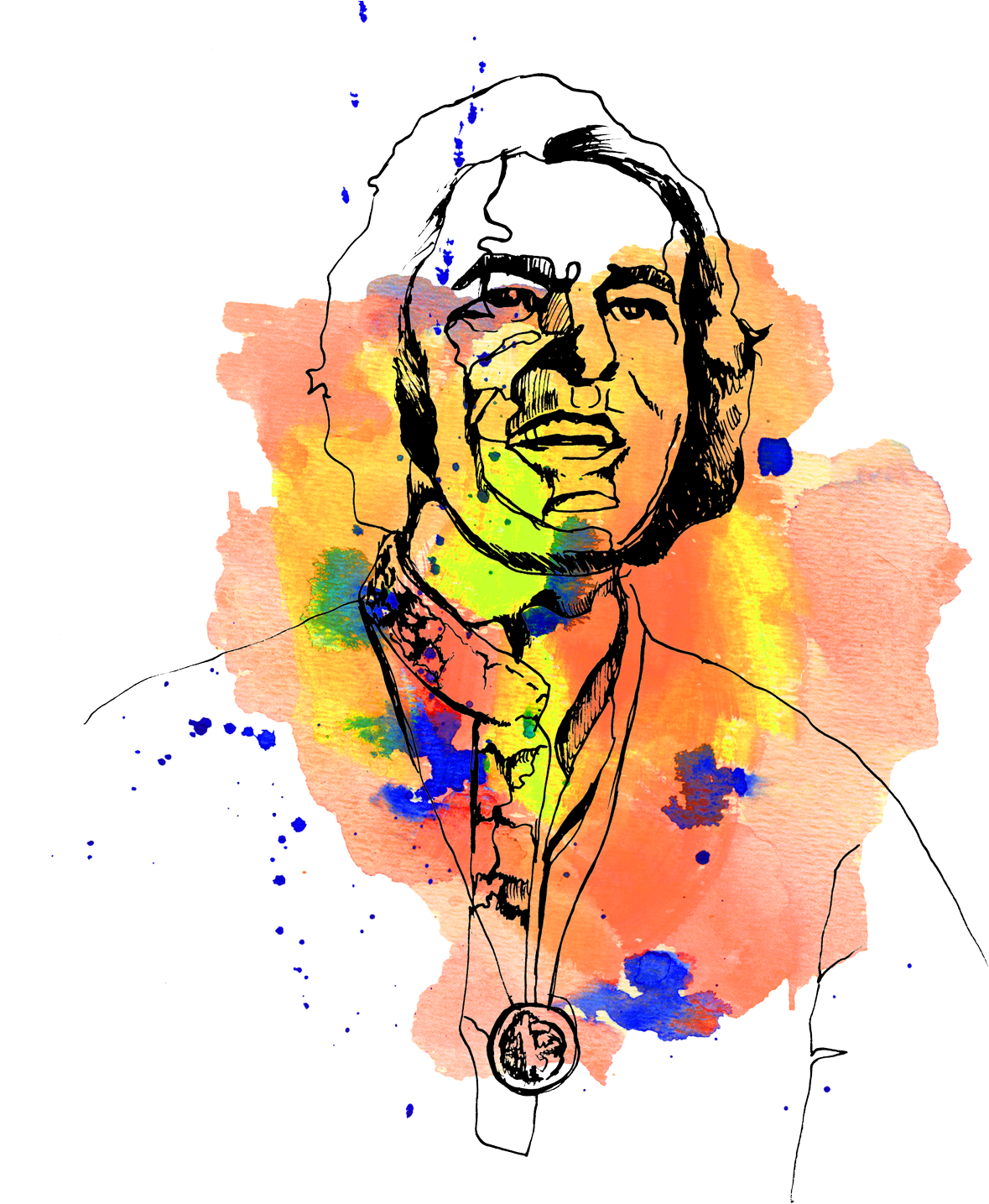 Timothy Leary - " - Illustration (1280x1481), Png Download