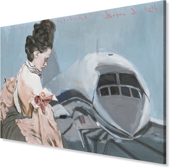 Beauty And The Beast, Artist Dmitry Shorin - Painting (600x594), Png Download