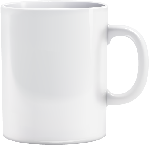 White Coffee Mug Png Transparent Download - White Coffee Mug Png (500x500), Png Download