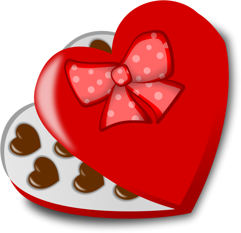 Box Of Chocolates Clip Art - Valentines Candy Clipart (800x776), Png Download