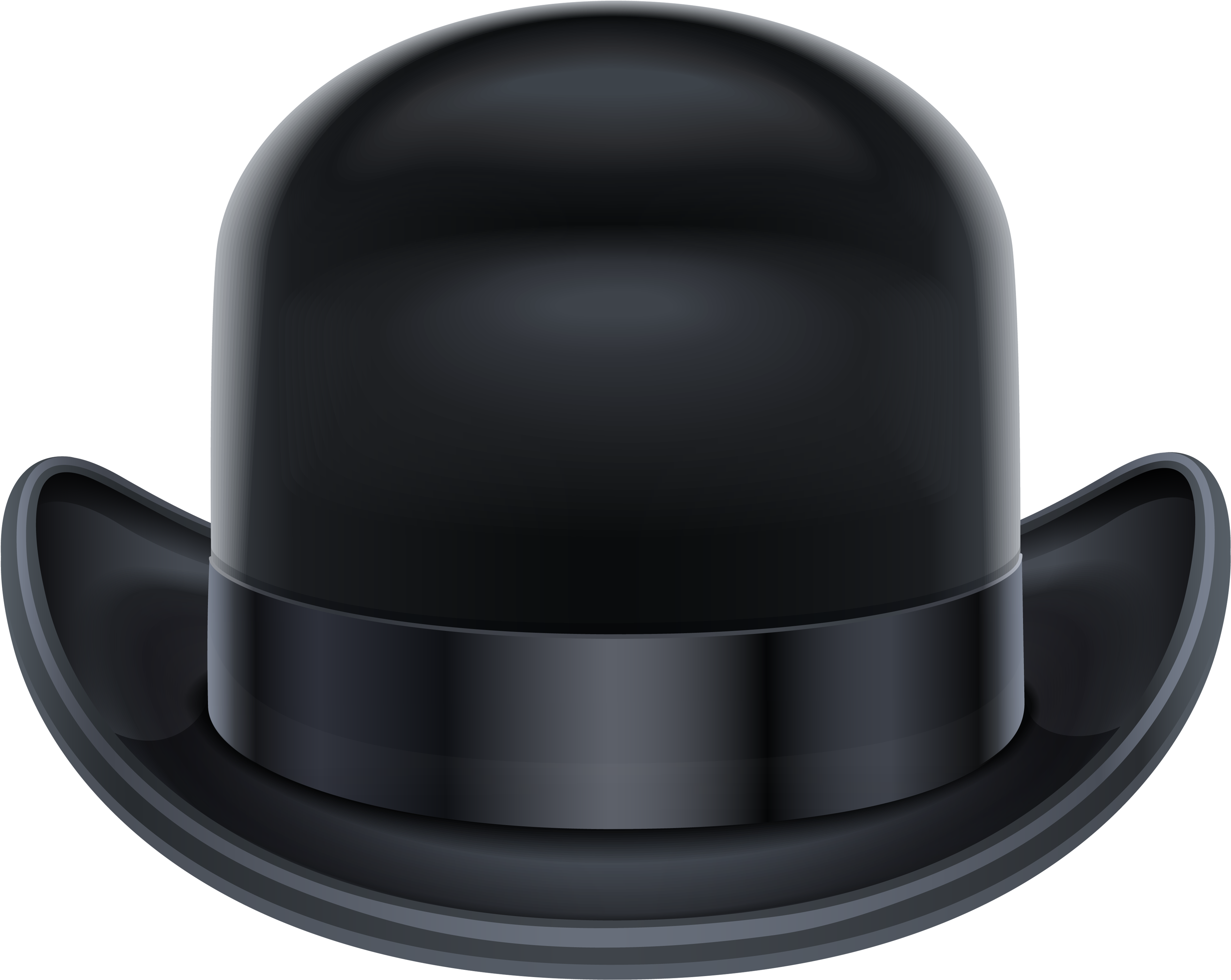 Cap Clipart Derby Hat - Bowler Hat Png (3999x3264), Png Download