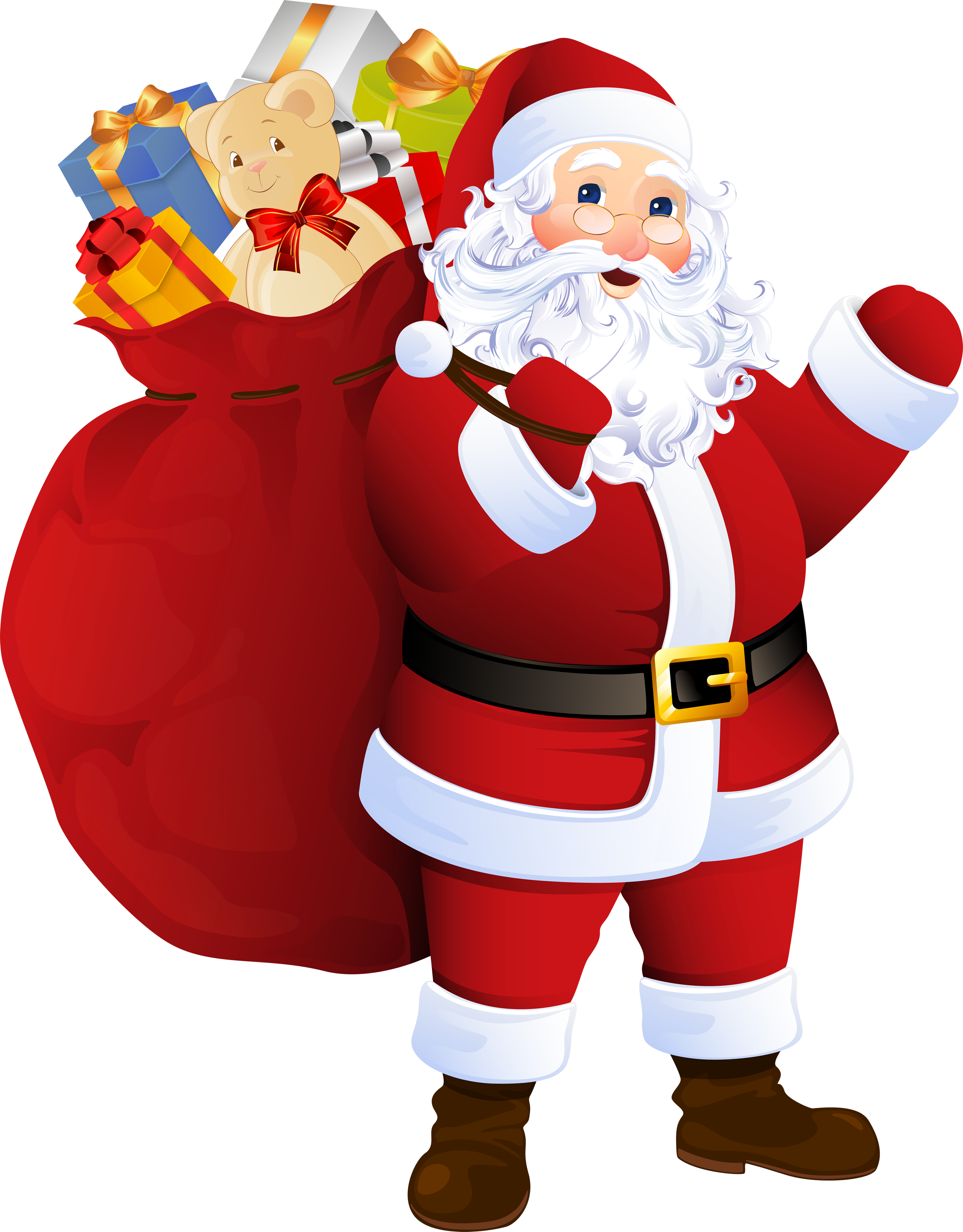 Santa Png Image - Santa Transparent (2736x3501), Png Download