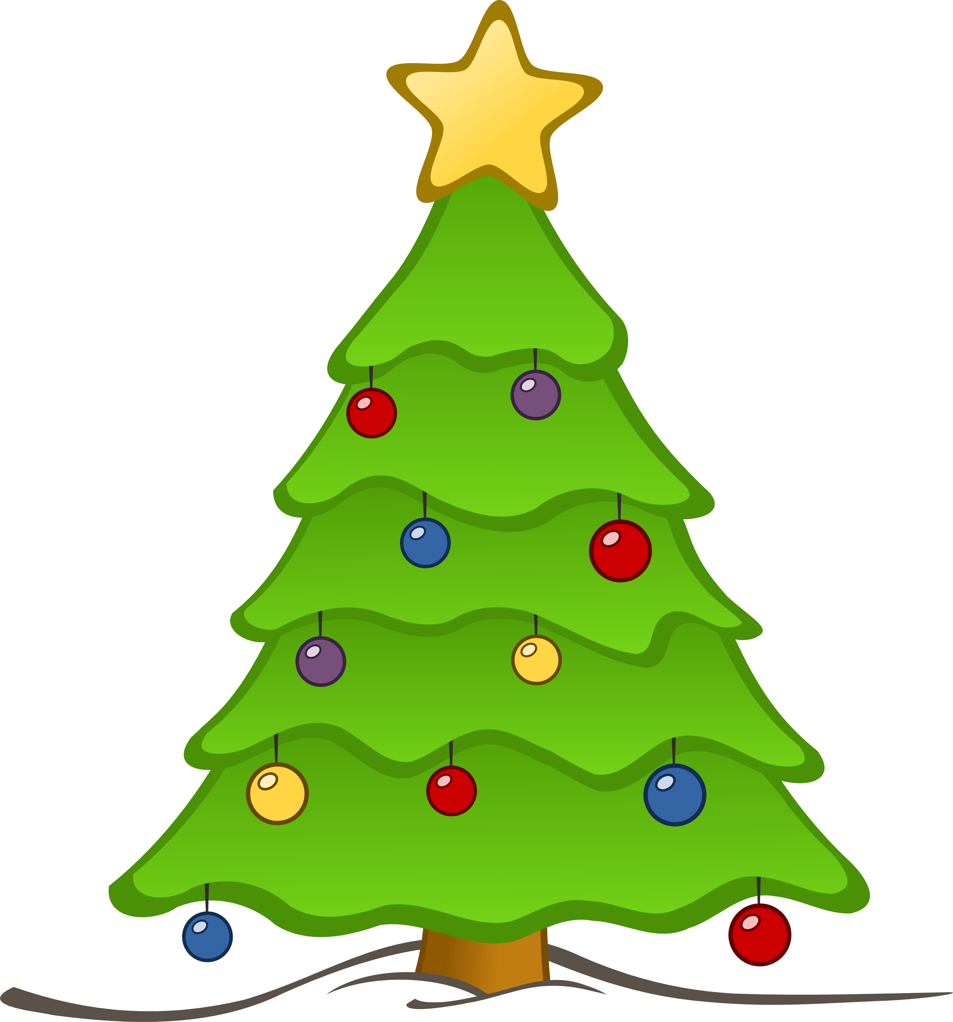 Png Christmas Clipart - Christmas Tree Clipart (999x1072), Png Download