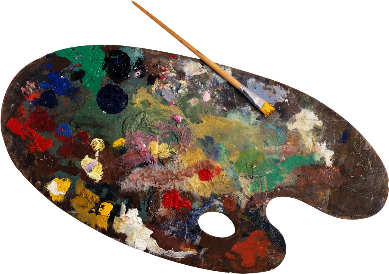 Paint Palette Png Transparent Image - Paint Palette Png (500x350), Png Download