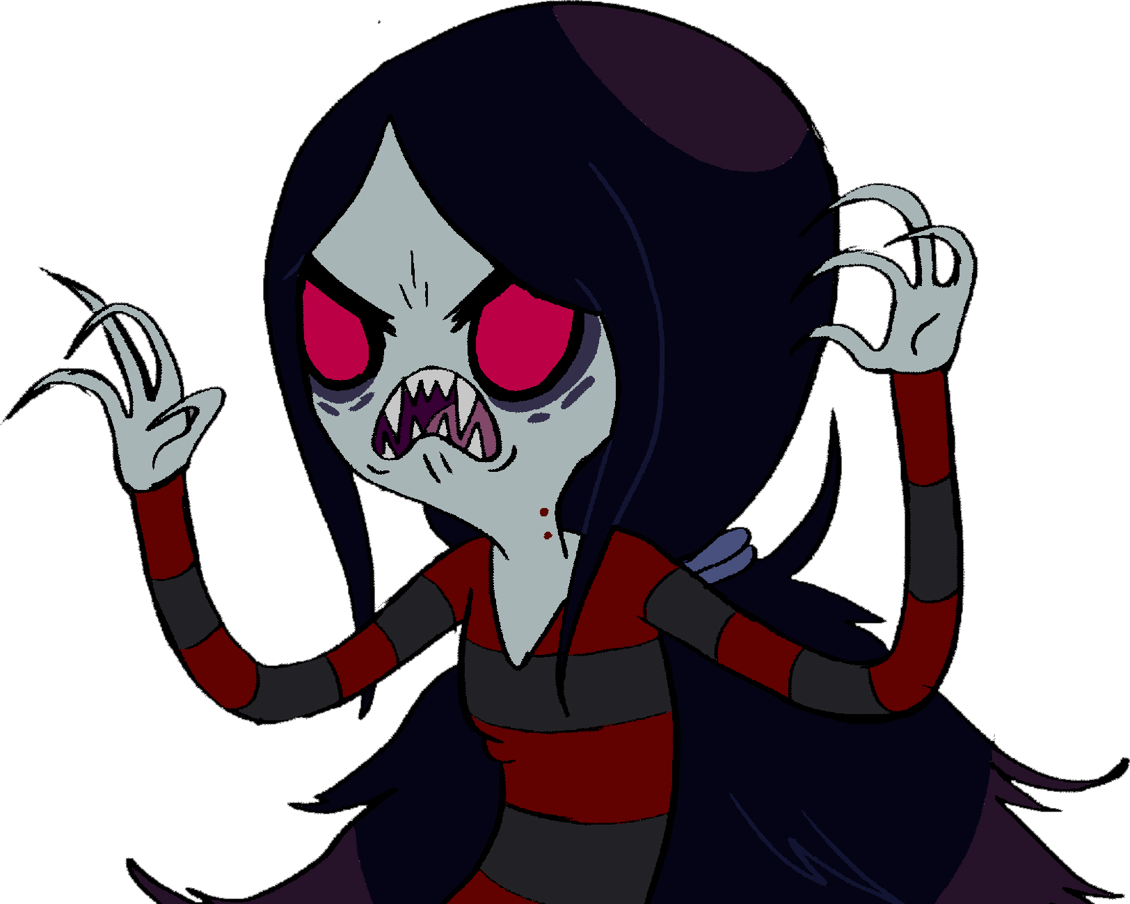 Marceline With Red Eyes - Adventure Time Marceline Red Eyes (1624x1299), Png Download