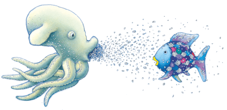 Rbf Glitter - Regenbogenfisch Png (749x363), Png Download