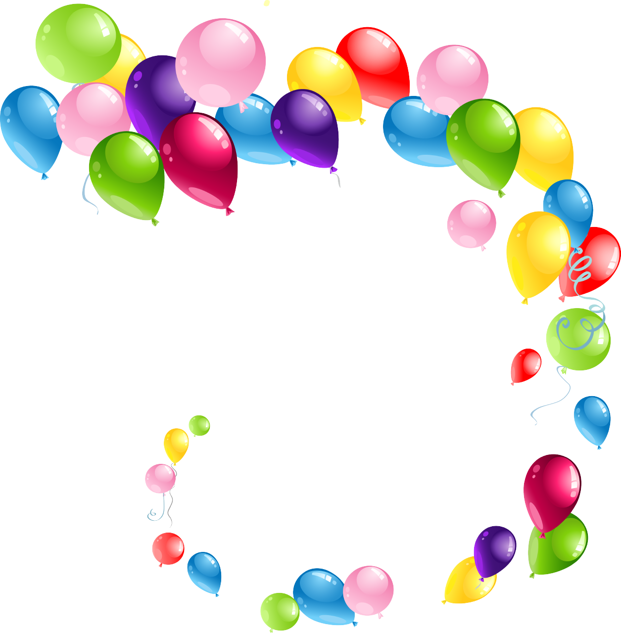 Balloon Hd Png Transparent Balloon Hd - Happy Birthday Balloons Png (1255x1280), Png Download