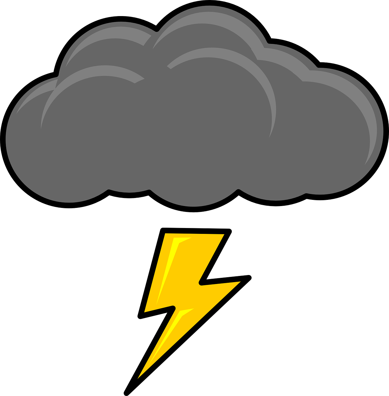 Download Thunder And Lightning Clipart Thunder Clipart PNG Image with
