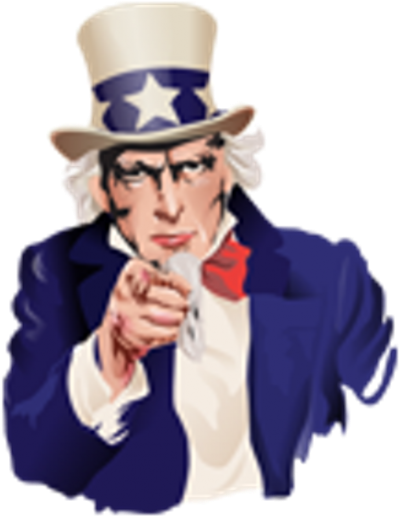 Uncle Sam - Romney 2012 Romney 2012 Baby Blanket (530x530), Png Download