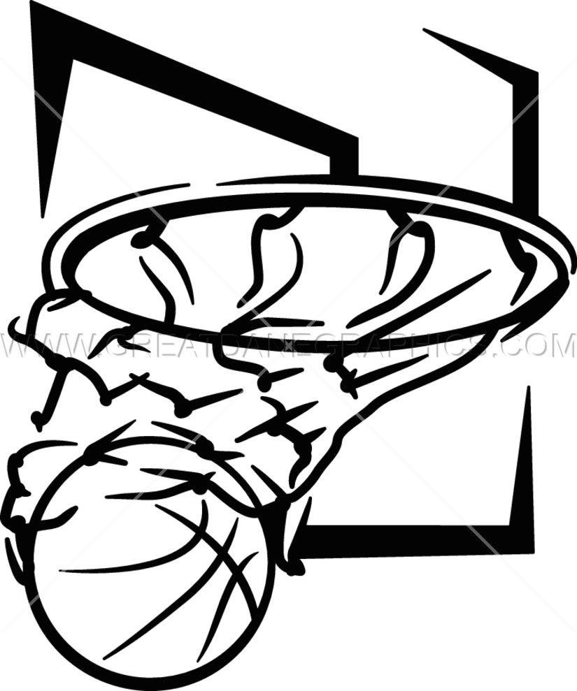 Clipart Transparent Download Hoop Drawing At Getdrawings - Basketball Artwork Black And White (825x989), Png Download