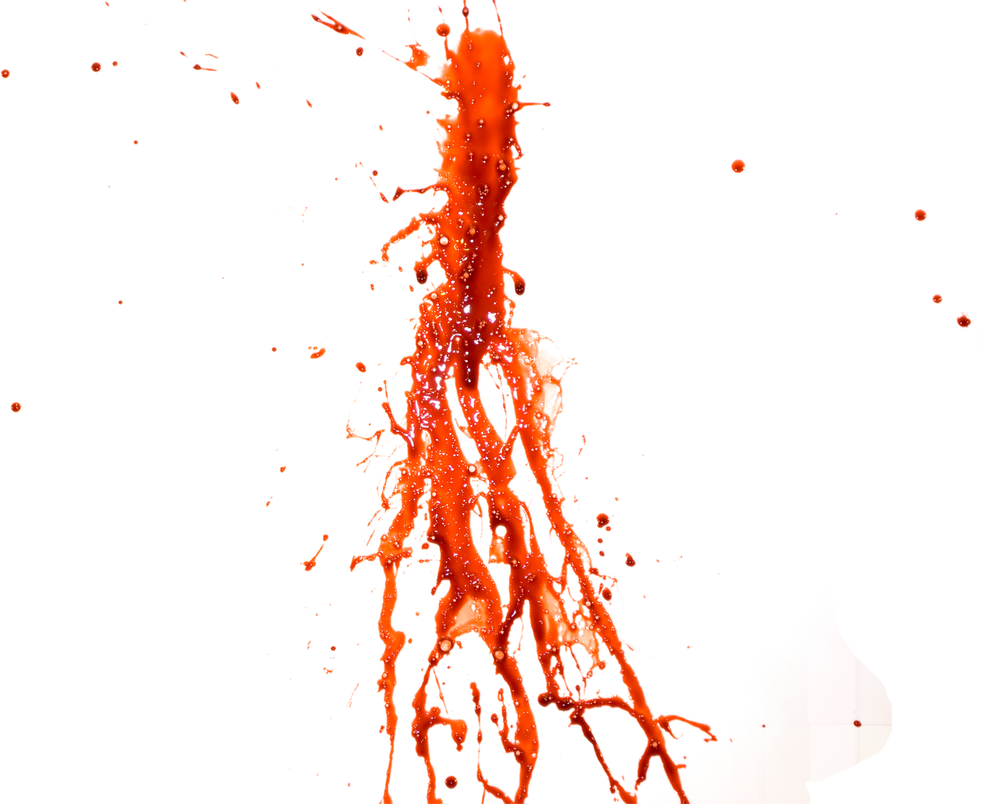 Red Ink Splash Png - Blood Sprite Png (3170x2592), Png Download