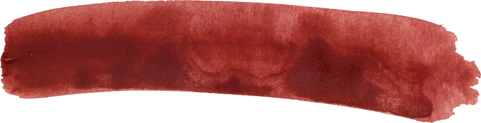 Free Download - Dark Red Brush Stroke (1600x411), Png Download