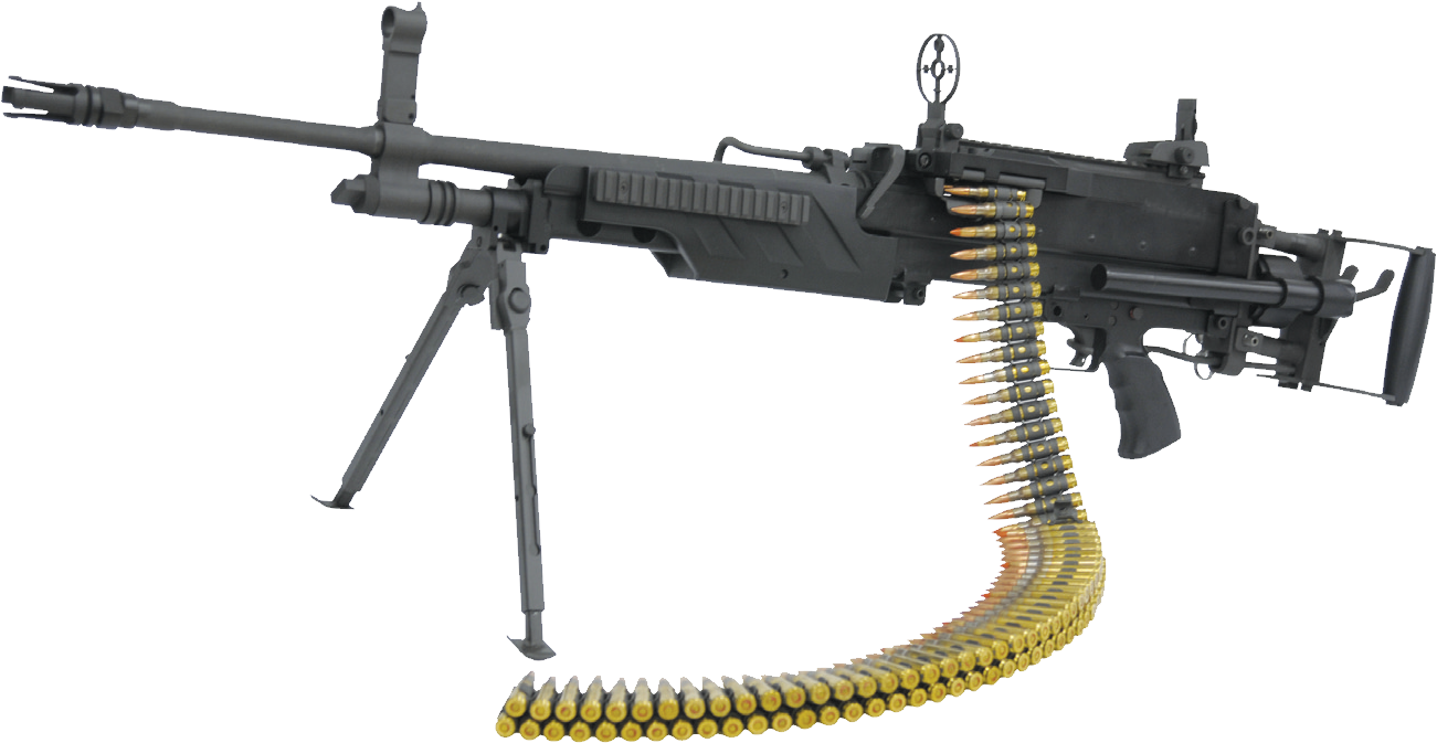 Machine Gun Png (1301x673), Png Download