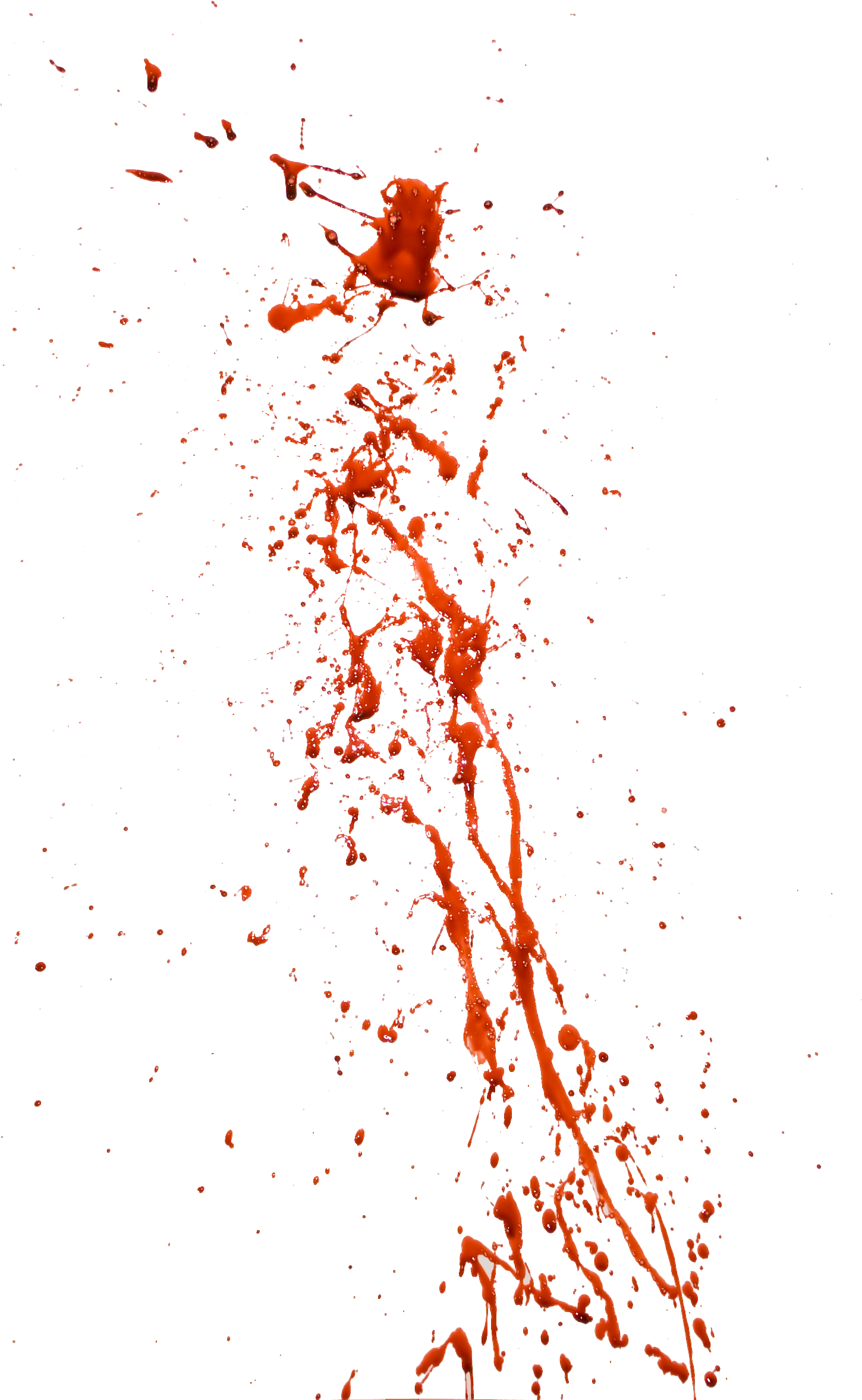 Blood Splatter Eighty - Blood Splatter Transparent (1450x2364), Png Download