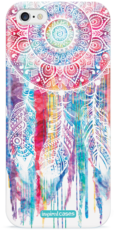 Dreamcatcher Watercolor Spiritual Native American Case (600x800), Png Download