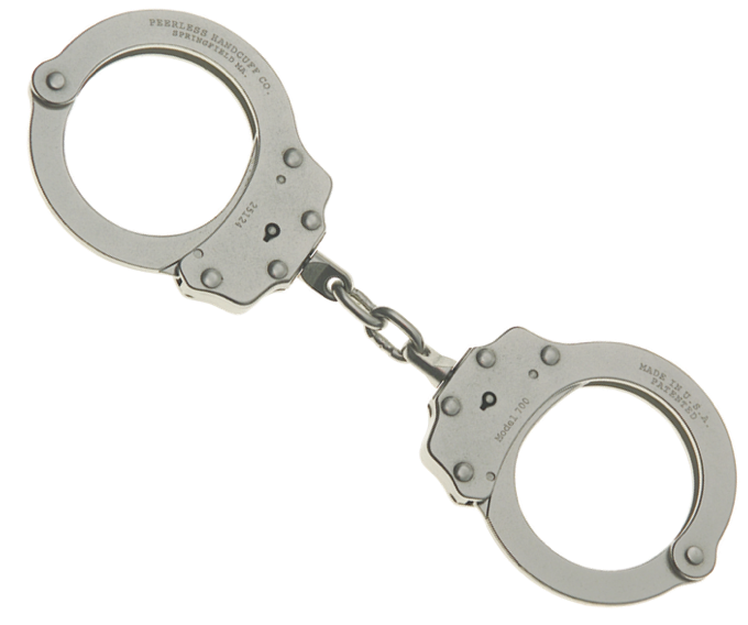 Handcuffs Png - Peerless 700c-6x Extended Chain Handcuff (680x568), Png Download