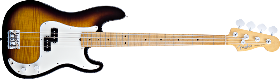 Bass Guitar - Fender Mexico Precision Bass (900x255), Png Download