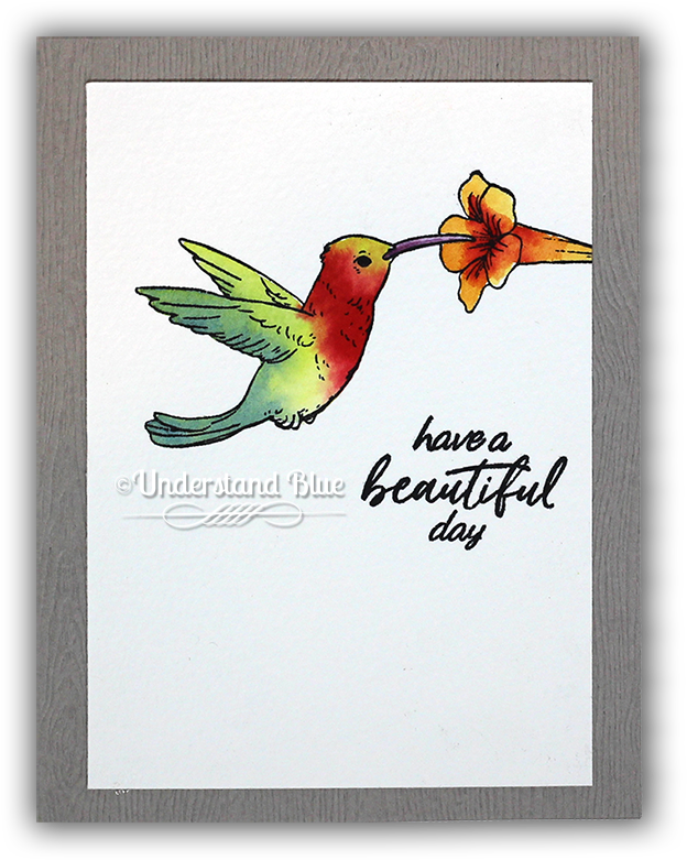 Watercolor Hummingbird By Understand Blue - Hummingbird (650x821), Png Download