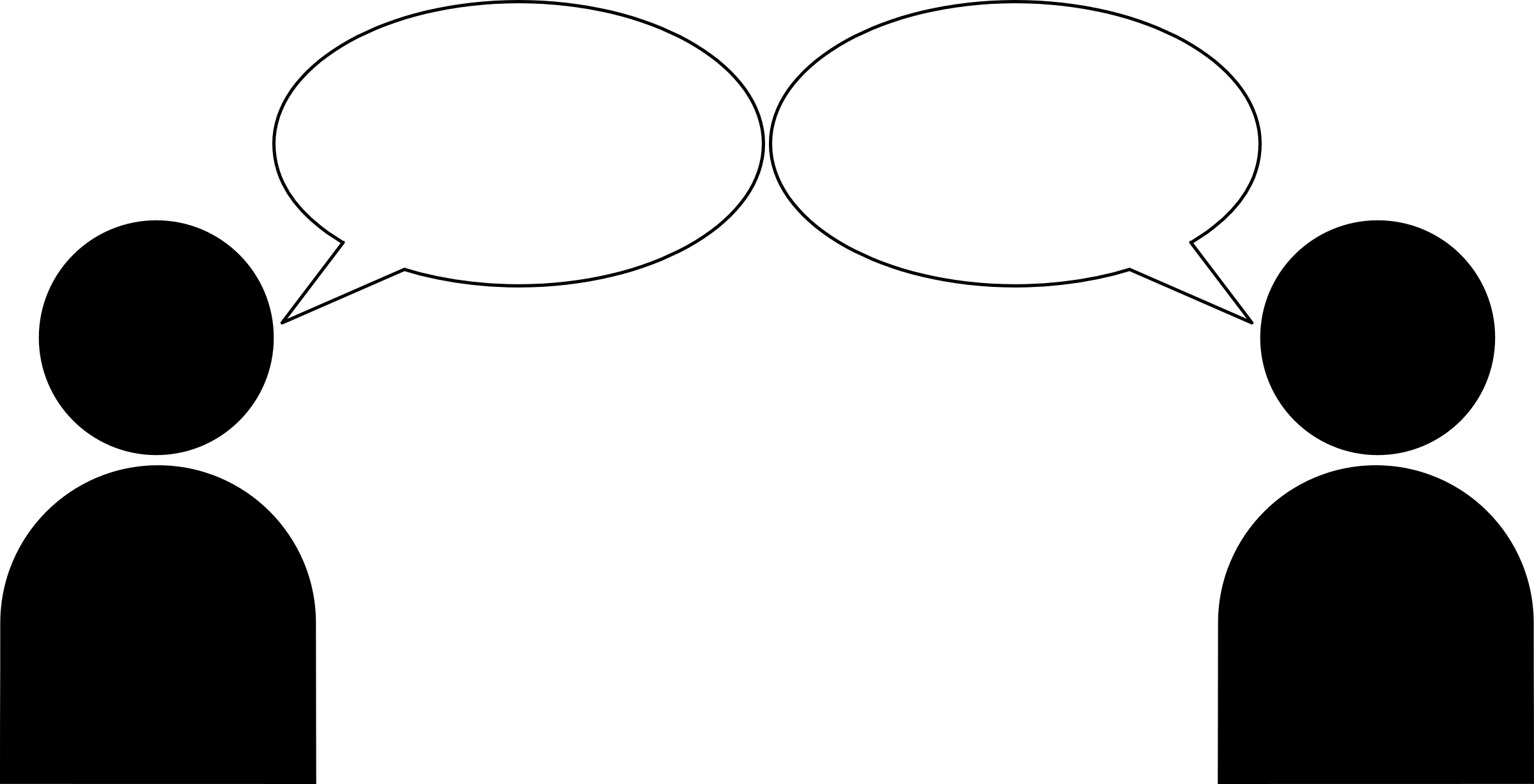 This Free Icons Png Design Of People Talking, Bubbles (2400x1227), Png Download