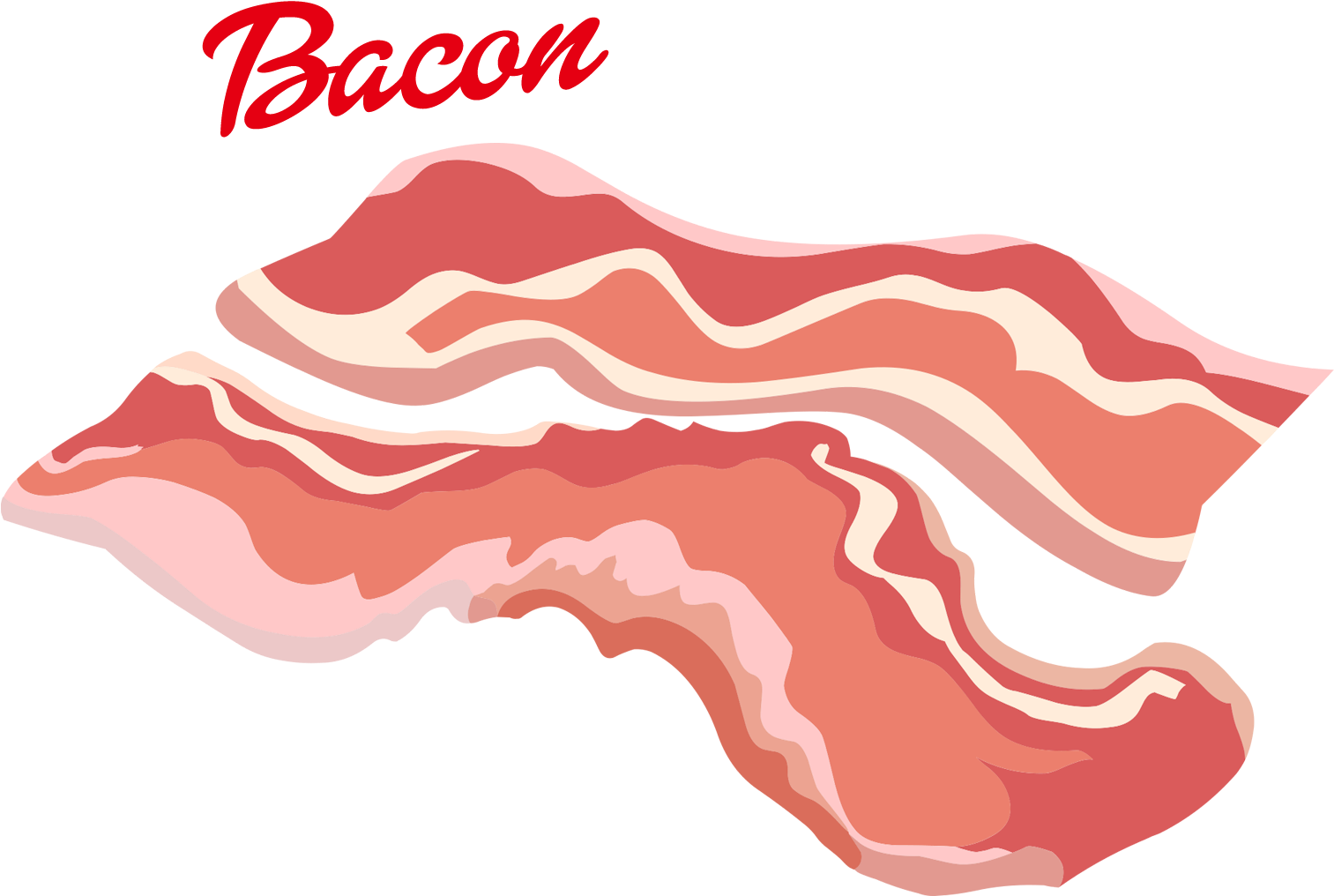 Bacon Clipart Png Banner Library Library - Bacon Clipart Png (1547x1198), Png Download