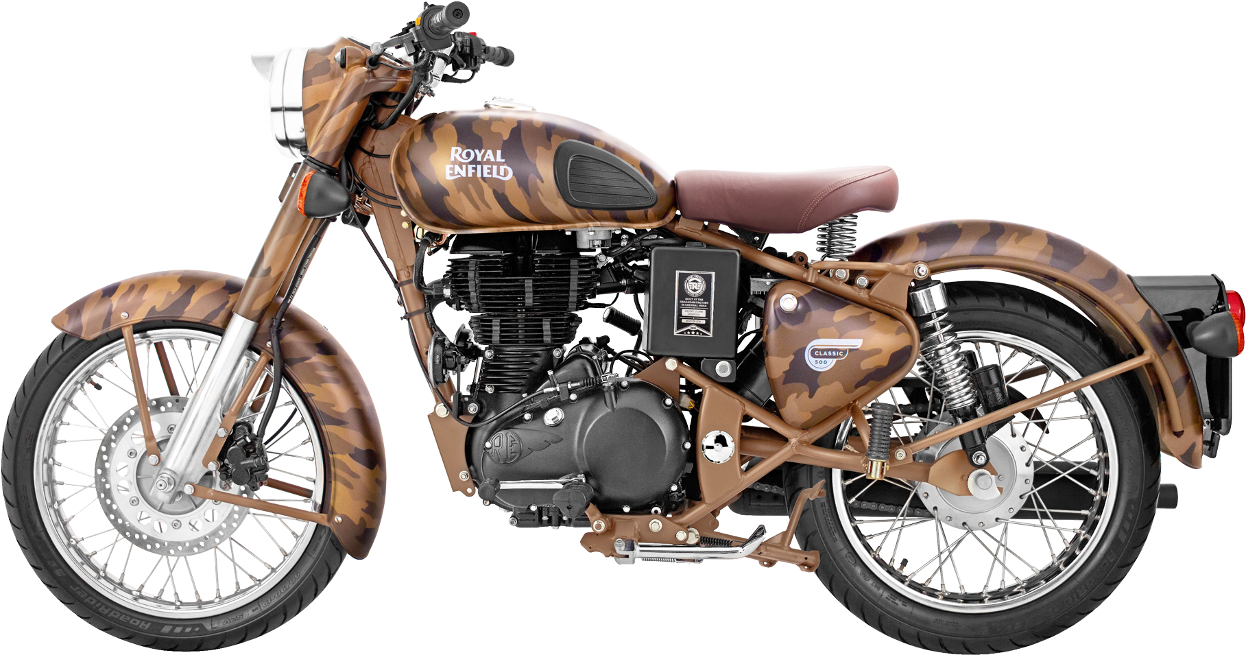 Enfield Classic, Motorcycle Bike, Royal Enfield, Agra, - Royal Enfield World War Edition (500x276), Png Download