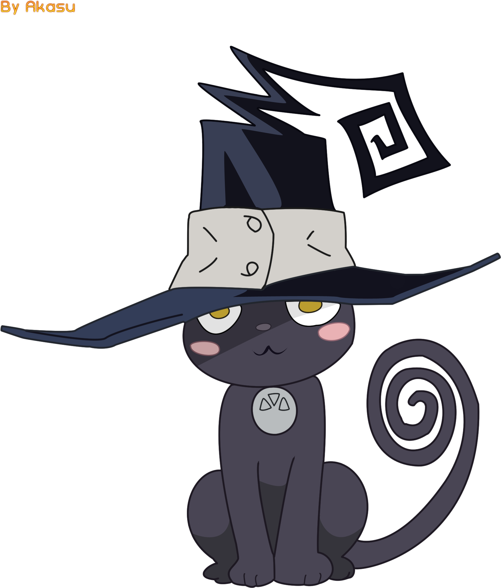 Blair-cat - Soul Eater Cat Blair Gif (2000x2162), Png Download