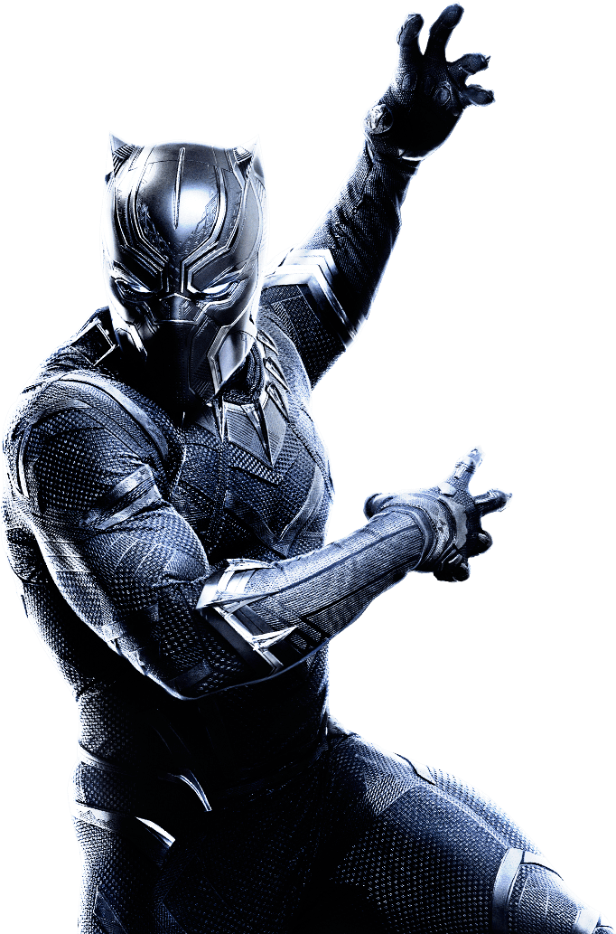 Png Pantera Negra - Black Panther Mcu Png (682x1033), Png Download