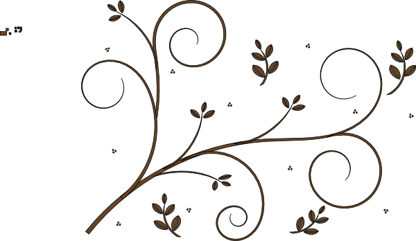 Floral Decorative Borders Png (600x348), Png Download