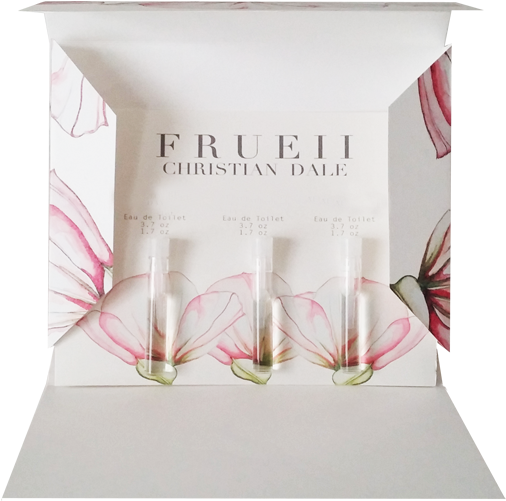 Frueii Copyright Gift Box Trio Set Original Design - Watercolor Painting (513x504), Png Download