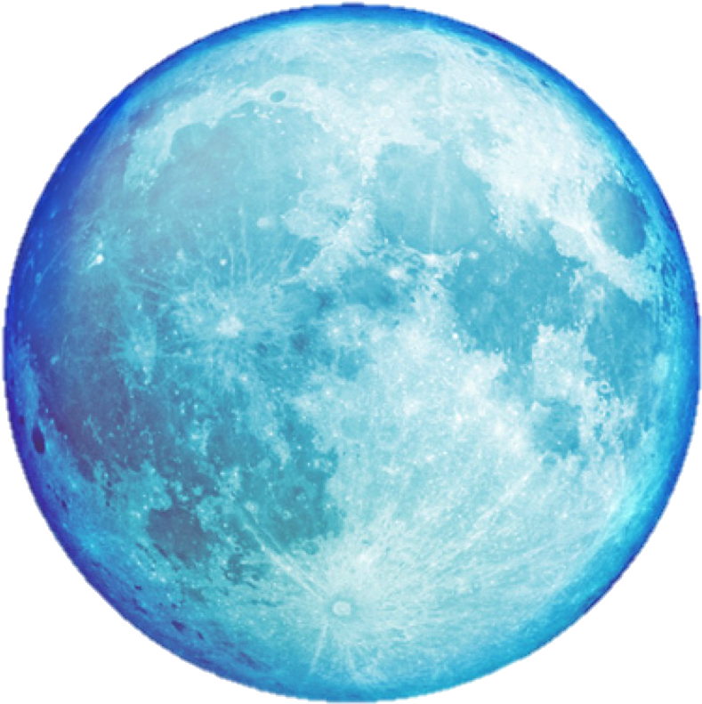 Blue Moon Png Png Black And White Download - Blue Moon In Png (800x800), Png Download