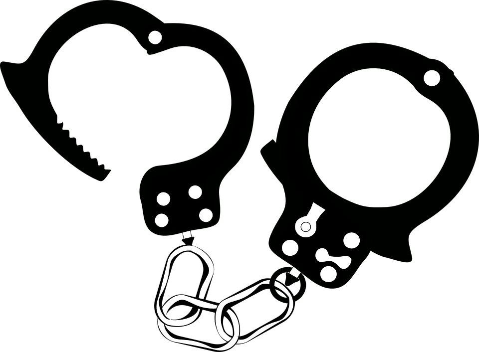 Handcuffs Cuffs Arrest - Warden's Wife [book] (960x706), Png Download